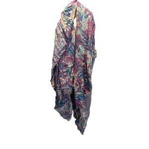 Freely Womens Missy Pareo Coverup OS Multicolor Lightweight Beachwear Wrap